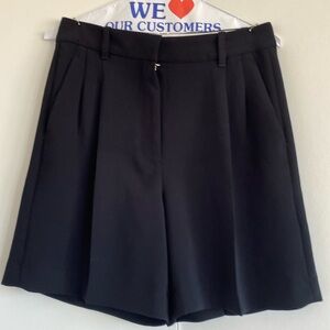 Wilfred effortless high-rise shorts with double knife pleats at the front.